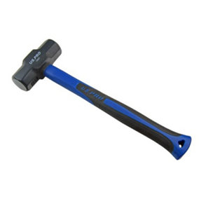 US PRO Double Faced 2Lb sledge Hammer with TPR Handle Rubber Grip 1667