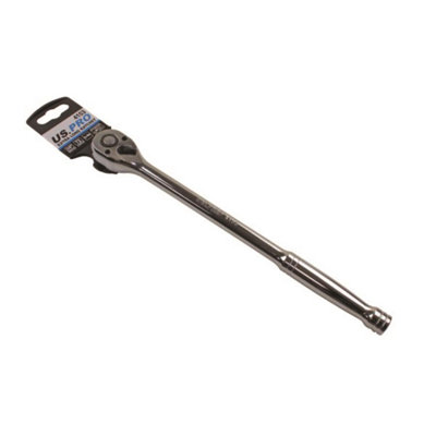 US PRO Extra long 280mm 3/8 DR 72T Quick Release Ratchet 4153