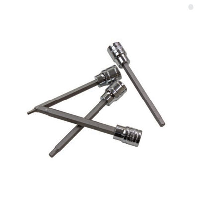 US PRO Extra Long Hex Bit Socket Set 3 8 Dr Allen Keys H3 4 5
