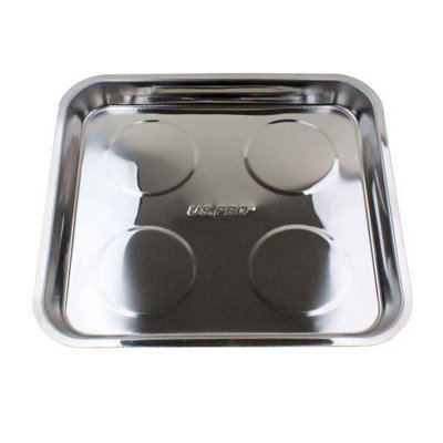 US PRO Jumbo Magnetic Stainless Steel Parts Tray 10.5 x 11.5" 6784