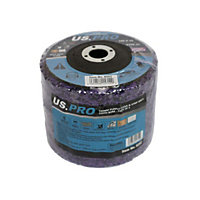 US PRO Tools 100MM Purple Clean & Strip Discs 16MM Bore - Pack Of 5 8262