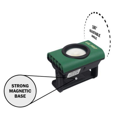 US PRO Tools 10w Rechargeable Magnetic Flood Light - 1000 Lumen 5476
