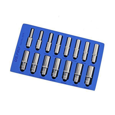 US PRO Stecknuss 24 Mm, 1/2 Zoll Antrieb, 6-Punkt, 78 Mm Lang – Aus Chrom-Molybdän-Stahl, Schwarz Beschichtet