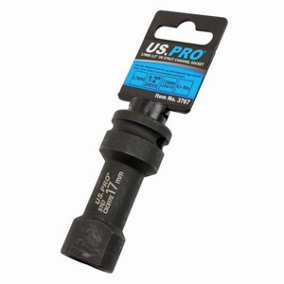 US PRO Tools 17mm Strut Channel Socket Unistrut Type Length 72mm 1/2" DR 3767