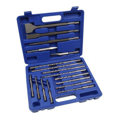 US PRO Tools 17PC SDS Plus Shank Drill Bit & Chisel Set 7208