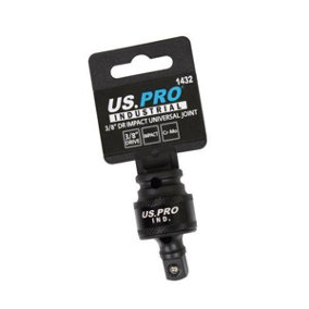 US PRO Tools 3/8" Universal Impact Socket Joint Wobble Swivel Adaptor 1432
