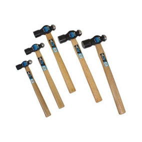 US PRO Tools 5pc Ball Pein Hammers Set 8 16 24 32 40oz Beech Wood Handles 4532