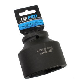 US PRO Tools 65mm 3/4" DR 6 Point Impact Hub Nut Socket 3715