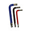US PRO Tools 9PC Multicoloured Short Metric  Ball  End Allen Hex Key Set 1.5 - 10mm 1632