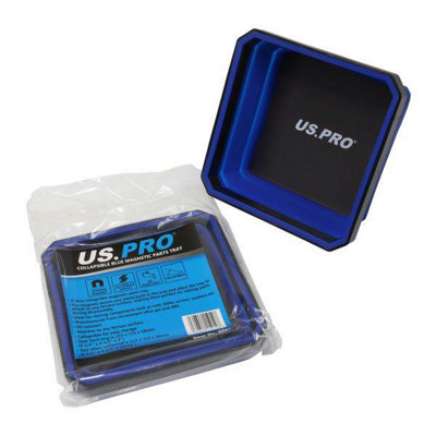 US PRO Tools Collapsible Blue Parts Tray Bowl Holder Organizer
