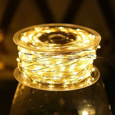 USB 30M 300LED Warm White LED Copper Wire Fairy String Lights