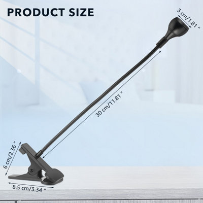 Lampada Pinza Led Mini Clip Flessibile Snodabile Lettura Luce Bianca TE-B0582