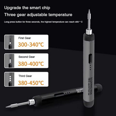 USB Cordless Electric Soldering Iron Kit Adjustable