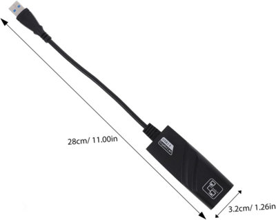 USB Gigabit Ethernet Adapter, No Additional Network Card Required, Quick and Easy Setup for PC and Laptop, Stable Connection