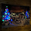 USB Powered 145cm x 100cm Light up Magical Christmas Village Tapestry with LEDs