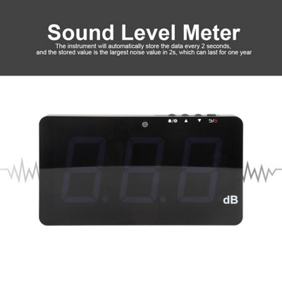 USB Powered 9.6 LCD Digital Sound Level Meter Wall Hanging 30-130dB ...