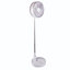 USB Rechargeable Foldaway Fan - Telescopic Height Adjustable Desk or Stand Cooling Fan with 3 Speeds & 180 Angle Adjustment