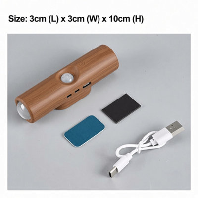 USB Rechargeable Motion Sensor LED Night Light Magnetic Wireless Wall Lamp