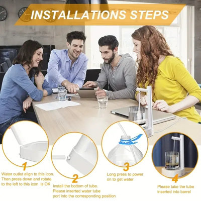 USB Rechargeable Smart Desktop Water Pump, Automatic Electric Dispenser