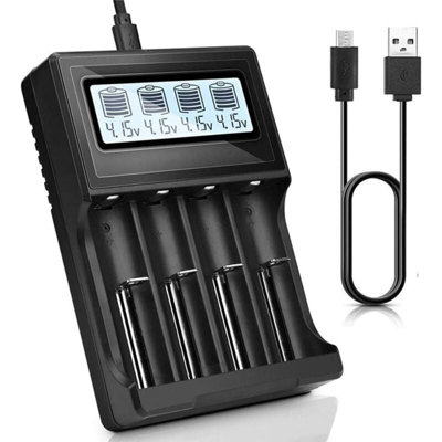 Usb Universal Smart 18650 Battery Charger With Automatic Lcd Display ...