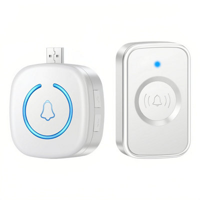 USB Wireless Doorbell for Home WHite