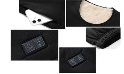 USB18 Area Electric Heating  Long Sleeved Set  BLACK  M - 3