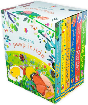 Usborne Peep Inside Collection 6 Books Box Set Children Gift Set