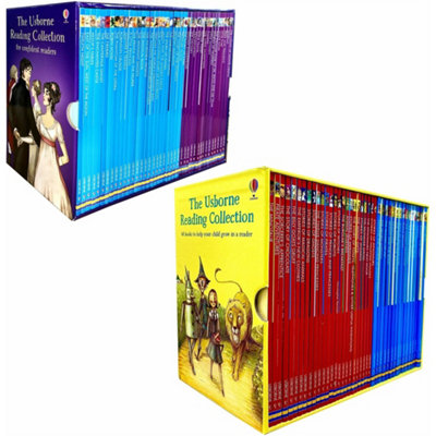 Usborne Young Reading Library Collection 80 Books Set Complete School ...