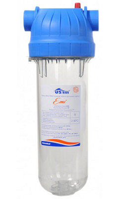 UST-M 10" Water Filter Housing 1/2 Inch Female Thread In-Line Purifying System Kit