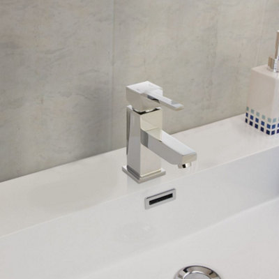 Usteen Bathroom Deck Mounted Basin Single Lever Solid Brass Mono Mixer Tap