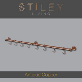 Utensil Rail Kit 19mm X 1000mm Antique Copper