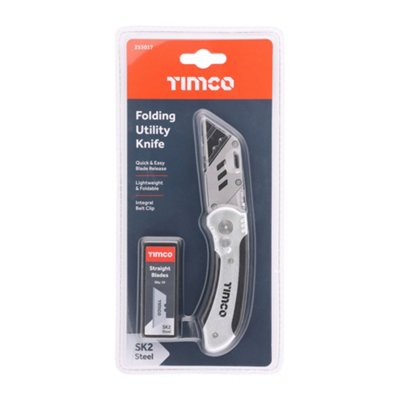 Utility Folding Box Cutter with Blades - Lightweight and Foldable - 4