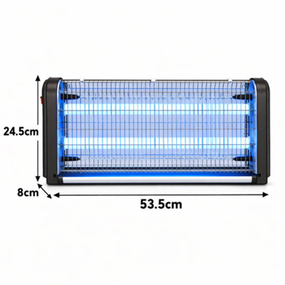 UV LED Wall Mounted Fly Zapper Killer Unit Electric for Capturing Flies ...