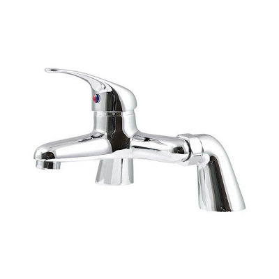 V Series Lever Handle Bath Filler Mixer Tap Chrome Mixer Taps Modern Bathroom - 4