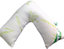 V Shape Bamboo Pillow Memory Foam Orthopaedic V-Shaped Pillow Extra Cushioning Support For Head, Neck & Back