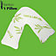 V Shape Bamboo Pillow Memory Foam Orthopaedic V-Shaped Pillow Extra Cushioning Support For Head, Neck & Back