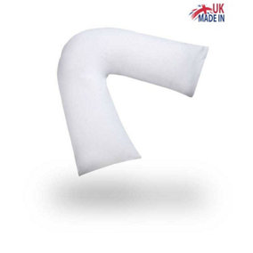V Shape Support Pillow, Microfibre Soft Touch Cover And Hollowfibre Filling