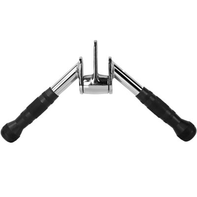 V Shaped Tricep Bar Attachment Cable Machine Handle for Gym and Home