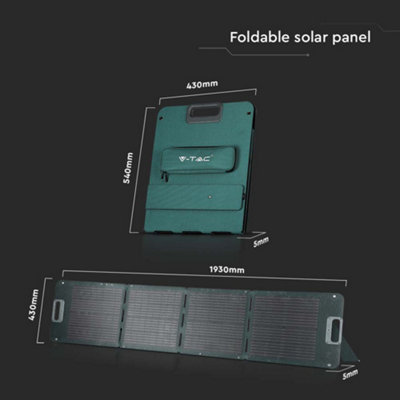 V-TAC Foldable Solar Panel 120W - 4