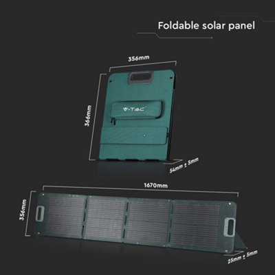 V-TAC Foldable Solar Panel 80W - 4