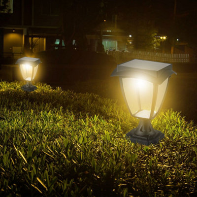 V-TAC LED Solar Stand Lamp Matt Black