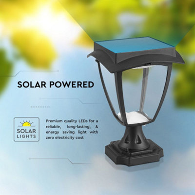 V-TAC LED Solar Stand Lamp Matt Black - 4