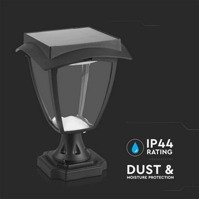 V-TAC LED Solar Stand Lamp Matt Black - 8