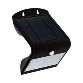 V-TAC LED Solar Wall Lamp Black