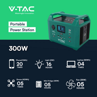 V-TAC Portable Power Station 300W - 6
