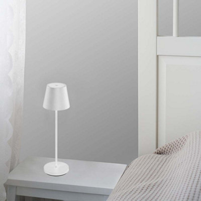 V-TAC Rechargeable Table Lamp White Round LED USB Dimmable Light with Wireless Charging - 3