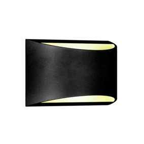 V-TAC Sleek LED Wall Light Black Round