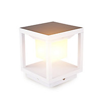 V-TAC Solar Pillar Light LED White Outdoor with Inbuilt Sensor