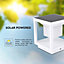 V-TAC Solar Pillar Light LED White Outdoor with Inbuilt Sensor