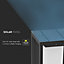V-TAC Solar Wall Light Black Outdoor with LED Samsung Chip & Inbuilt Sensor